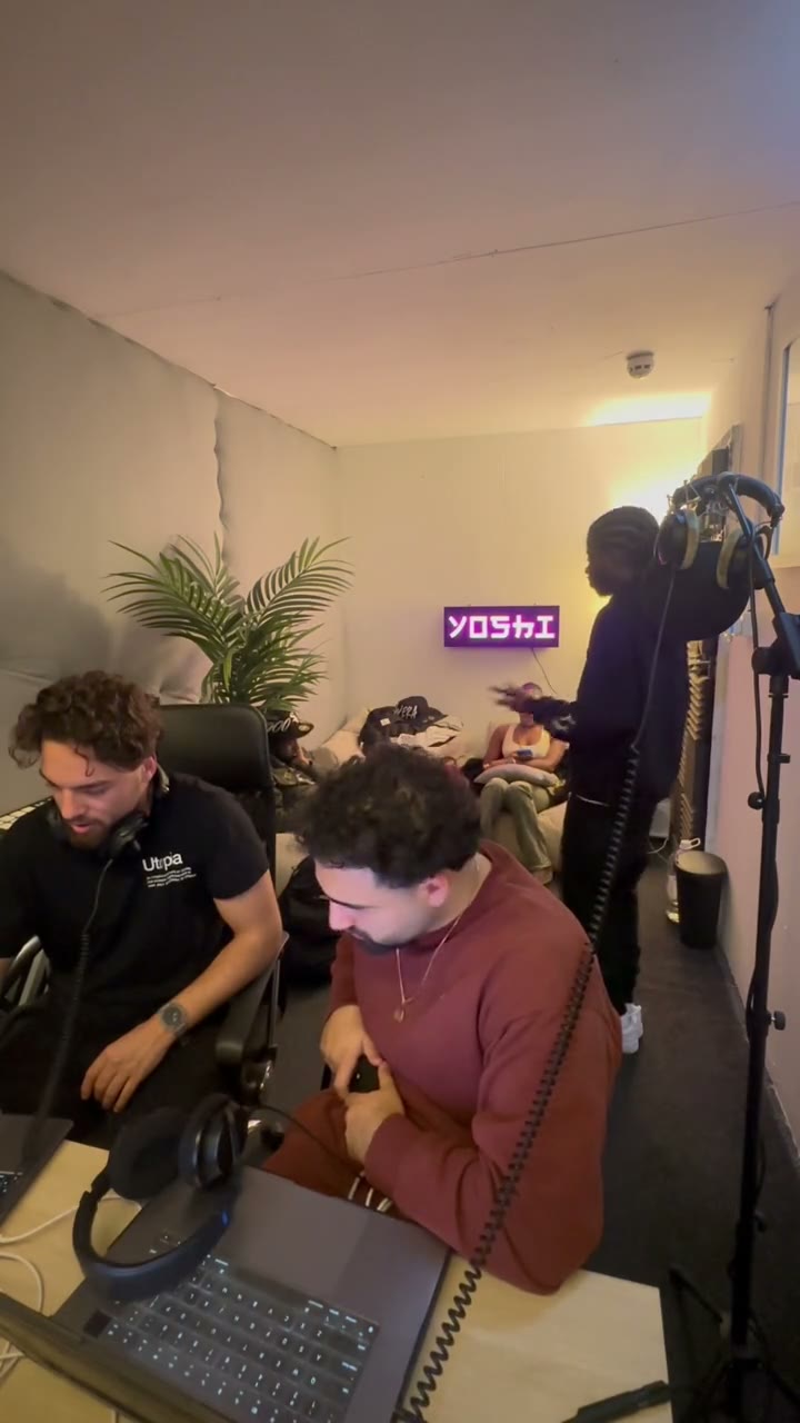 Ndotz recording a session with Yoshi in London